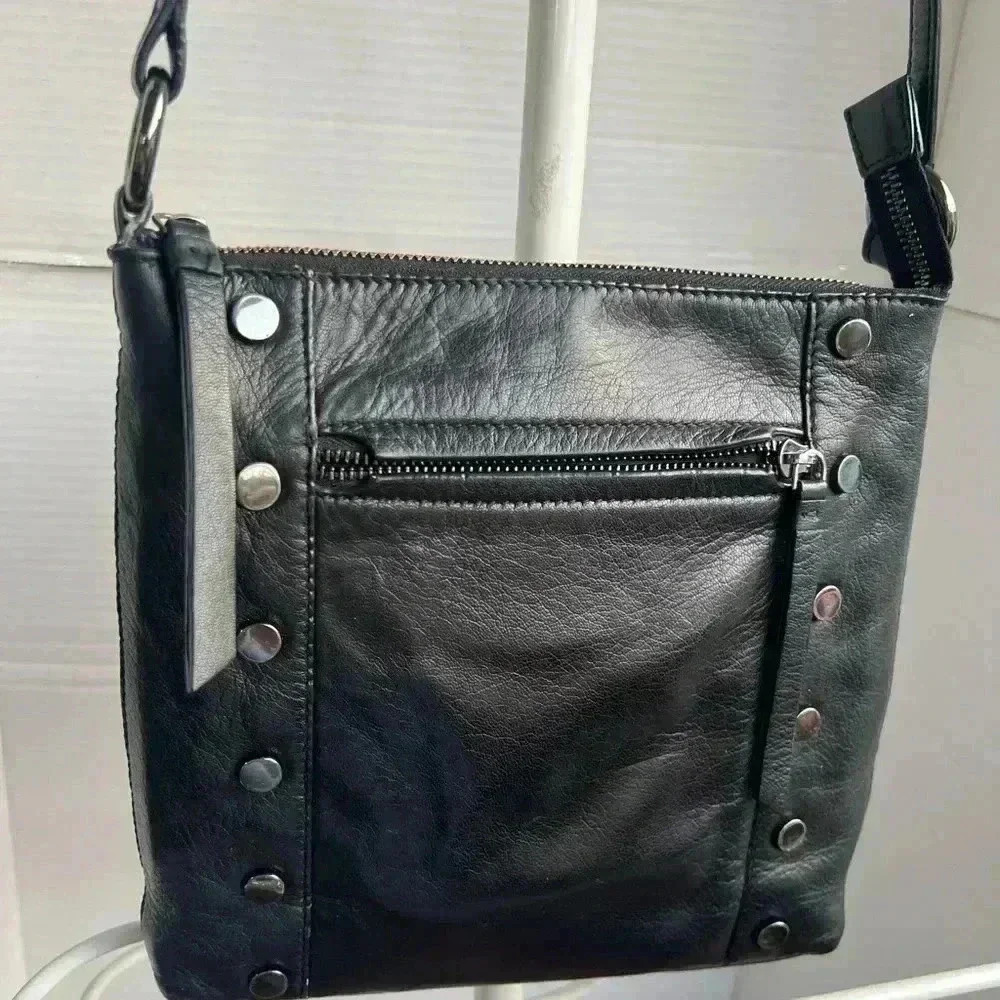 C&C California Black Leather Crossbody Bag